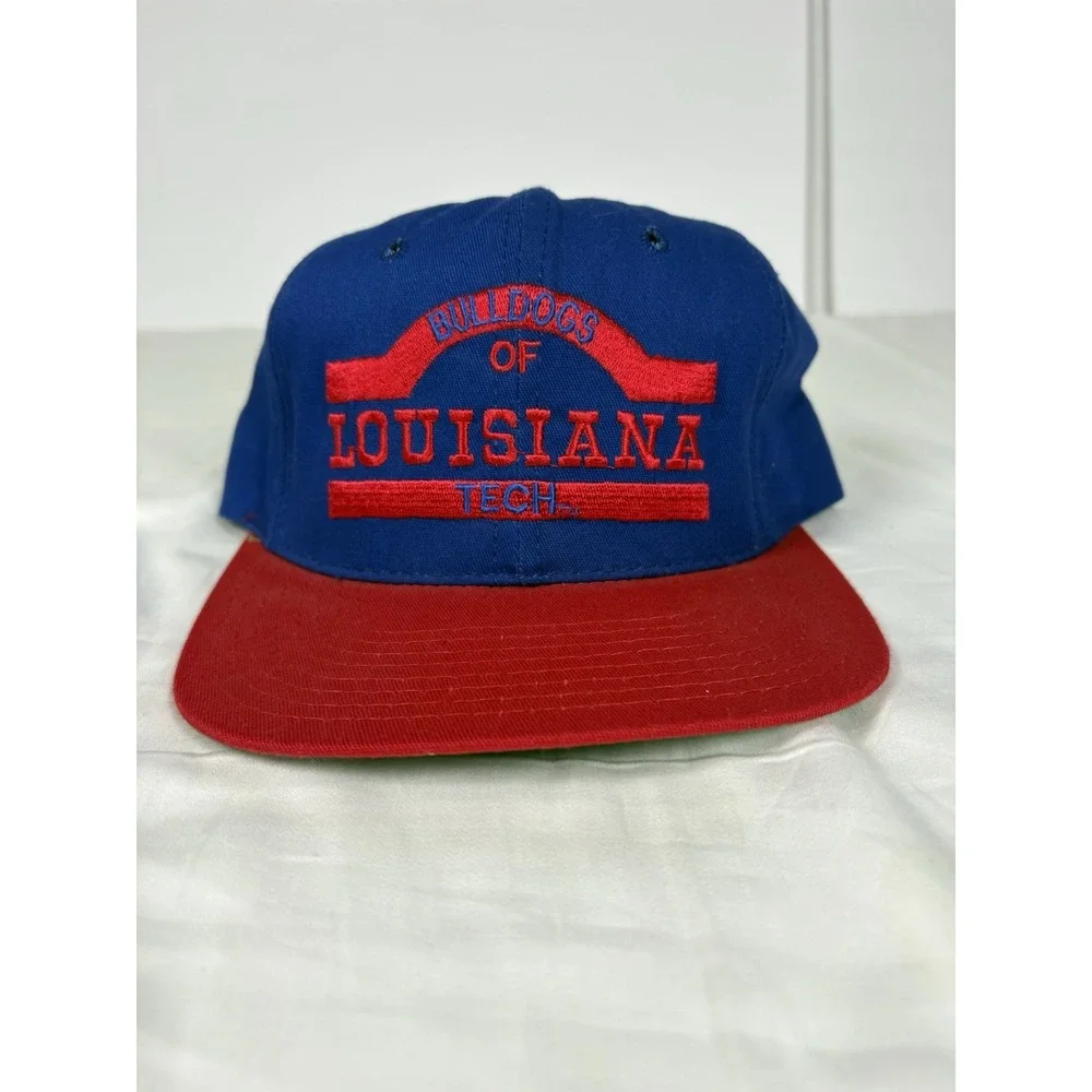 Vintage Louisiana Tech Bulldogs Snapback Hat Made USA NCAA College Cap